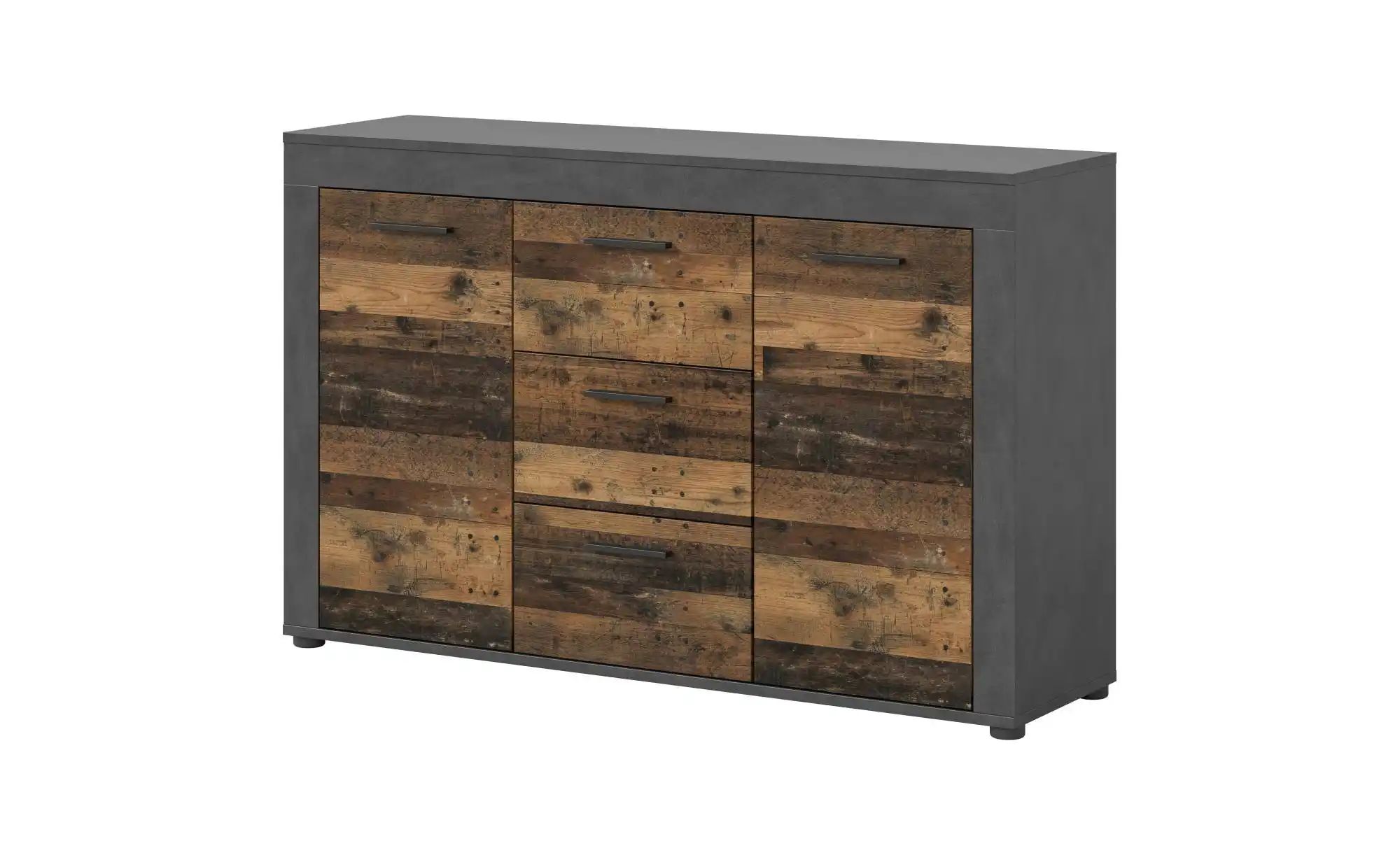 Sideboard  Bardenas ¦ schwarz ¦ Maße (cm): B: 125 H: 80 Kommoden & Sideboar günstig online kaufen