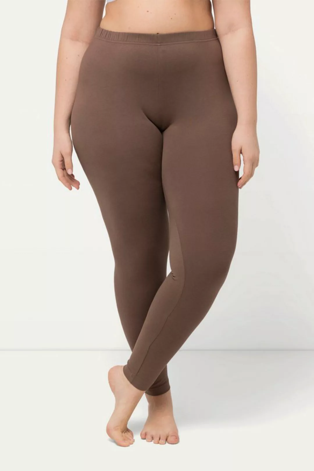 Ulla Popken Funktionshose Leggings Baumwolle Slim Elastikbund günstig online kaufen