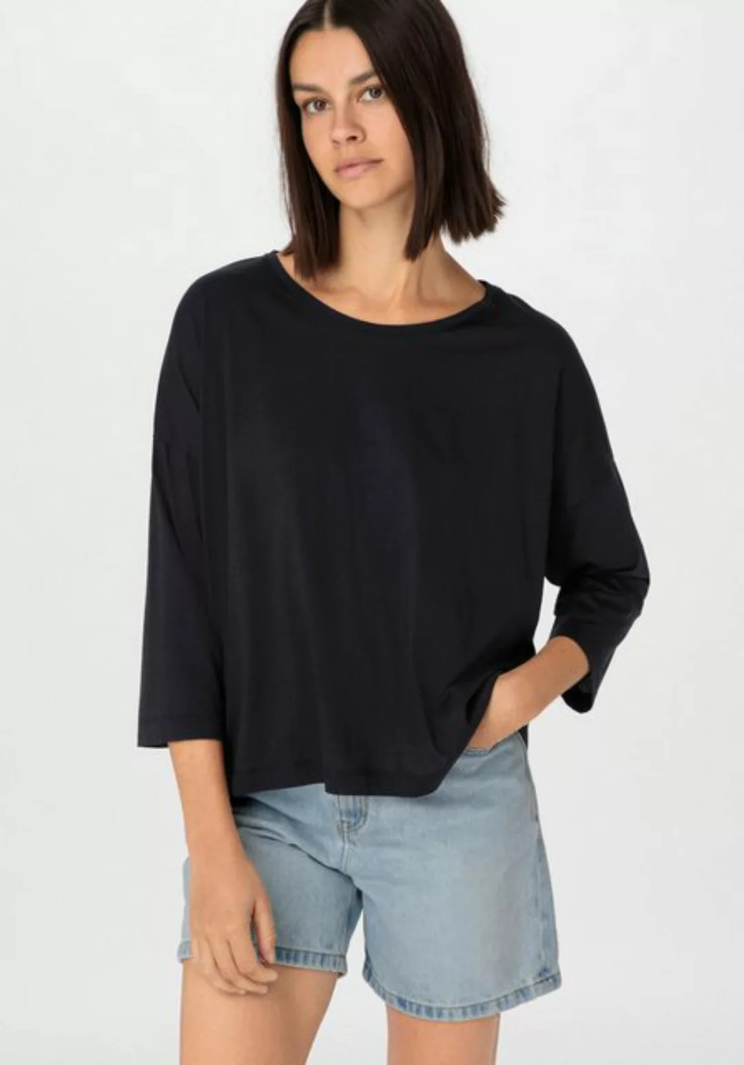 Hessnatur T-Shirt Premium Light Oversized aus reiner Bio-Baumwolle (1-tlg) günstig online kaufen