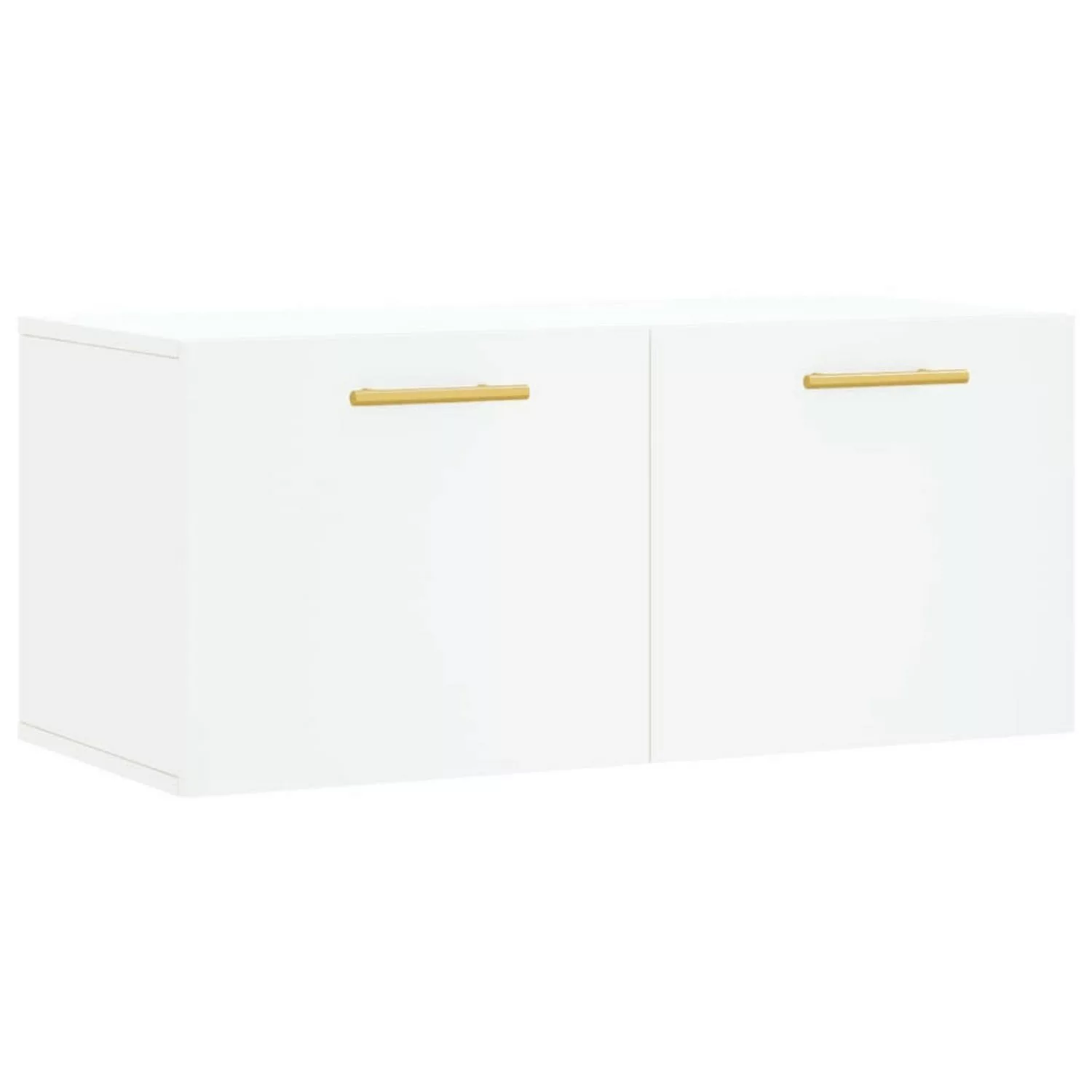 vidaXL Hängeschrank Wandschrank Weiß 80x36,5x35 cm Holzwerkstoff günstig online kaufen