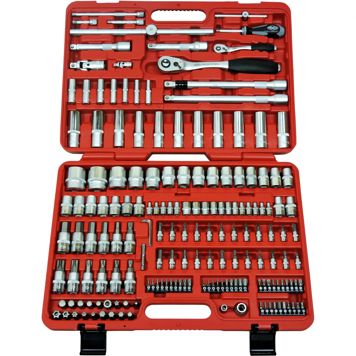 FAMEX Werkzeugset 525-16 Steckschlüsselsatz PROFESSIONAL, (Werkzeugkoffer, günstig online kaufen