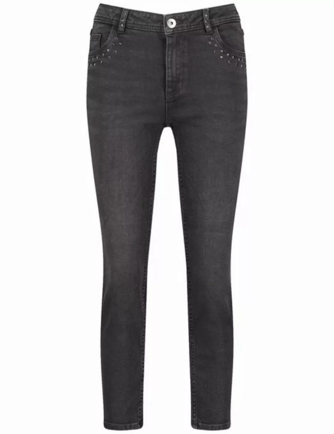 Taifun Stretch-Jeans 7/8 Jeans mit Nieten-Dekor Slim Fit günstig online kaufen