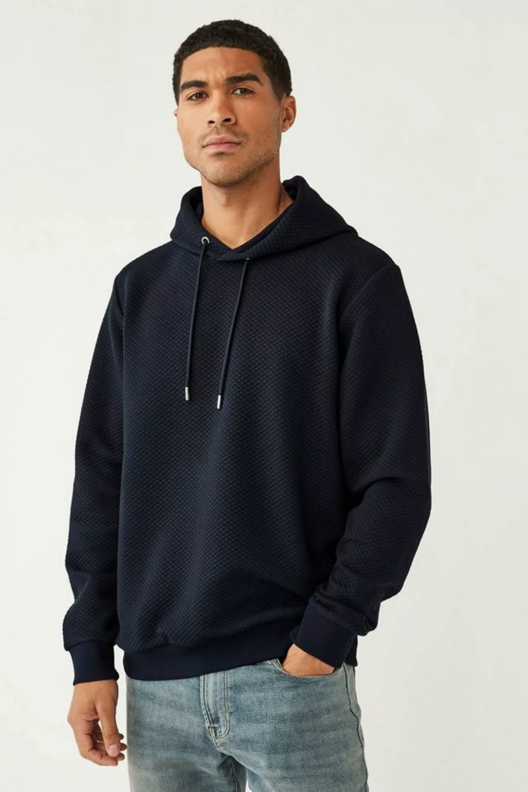 Next Kapuzensweatshirt Premium Strukturierter Kapuzenpullover (1-tlg) günstig online kaufen