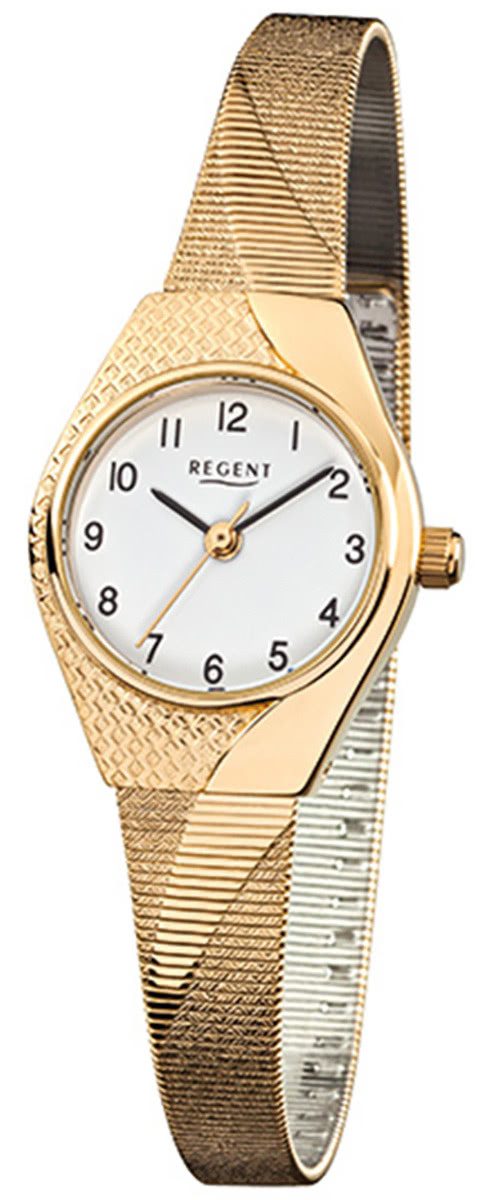 Regent Quarzuhr Regent Damen-Armbanduhr gold Analog günstig online kaufen