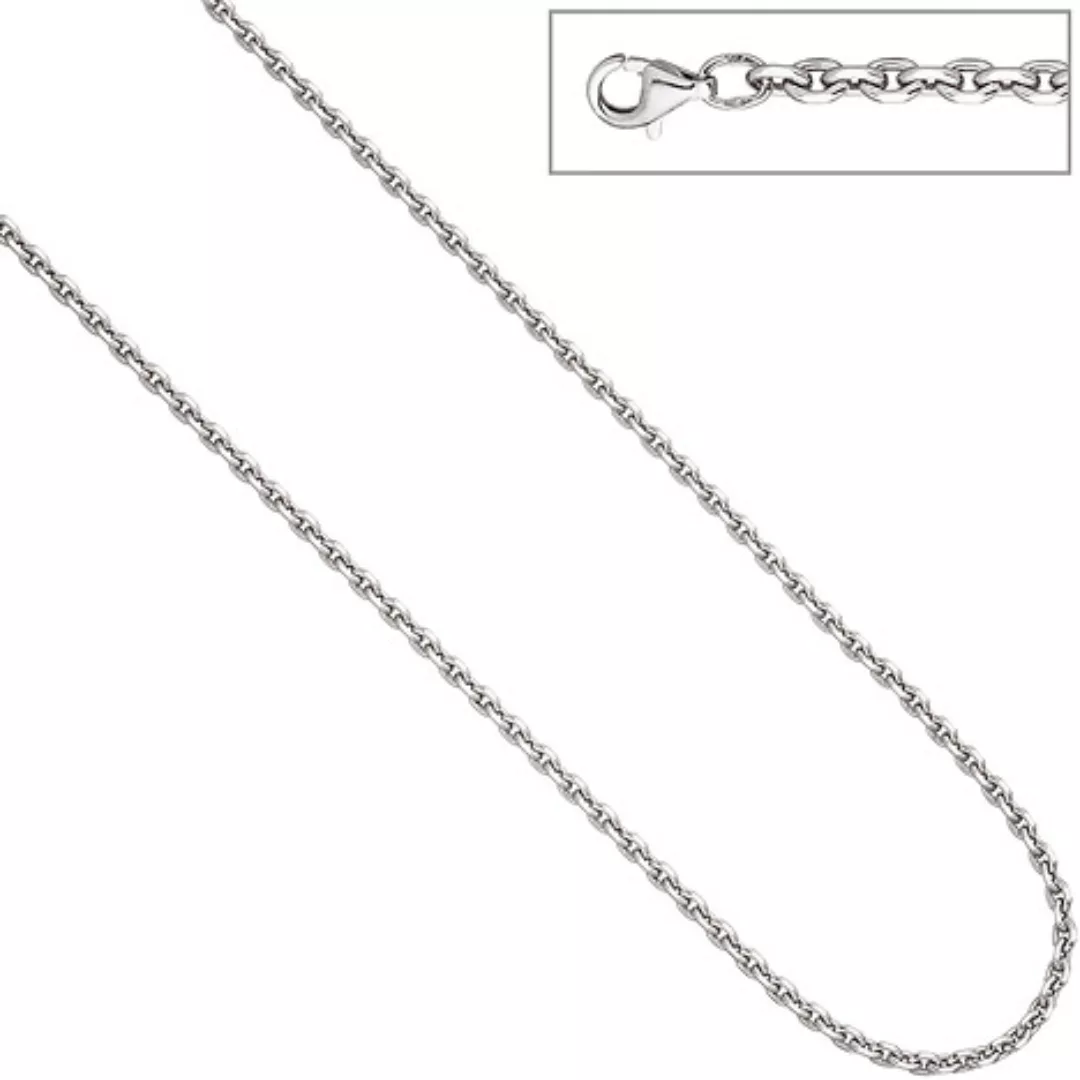 SIGO Ankerkette 925 Silber diamantiert 3,4 mm 50 cm Kette Halskette Silberk günstig online kaufen