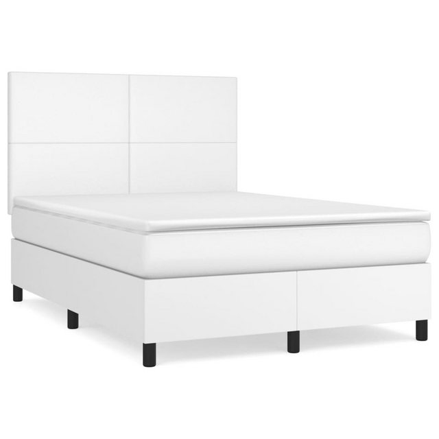 vidaXL Boxspringbett Bett Boxspringbett mit Matratze Kunstleder (140 x 200 günstig online kaufen