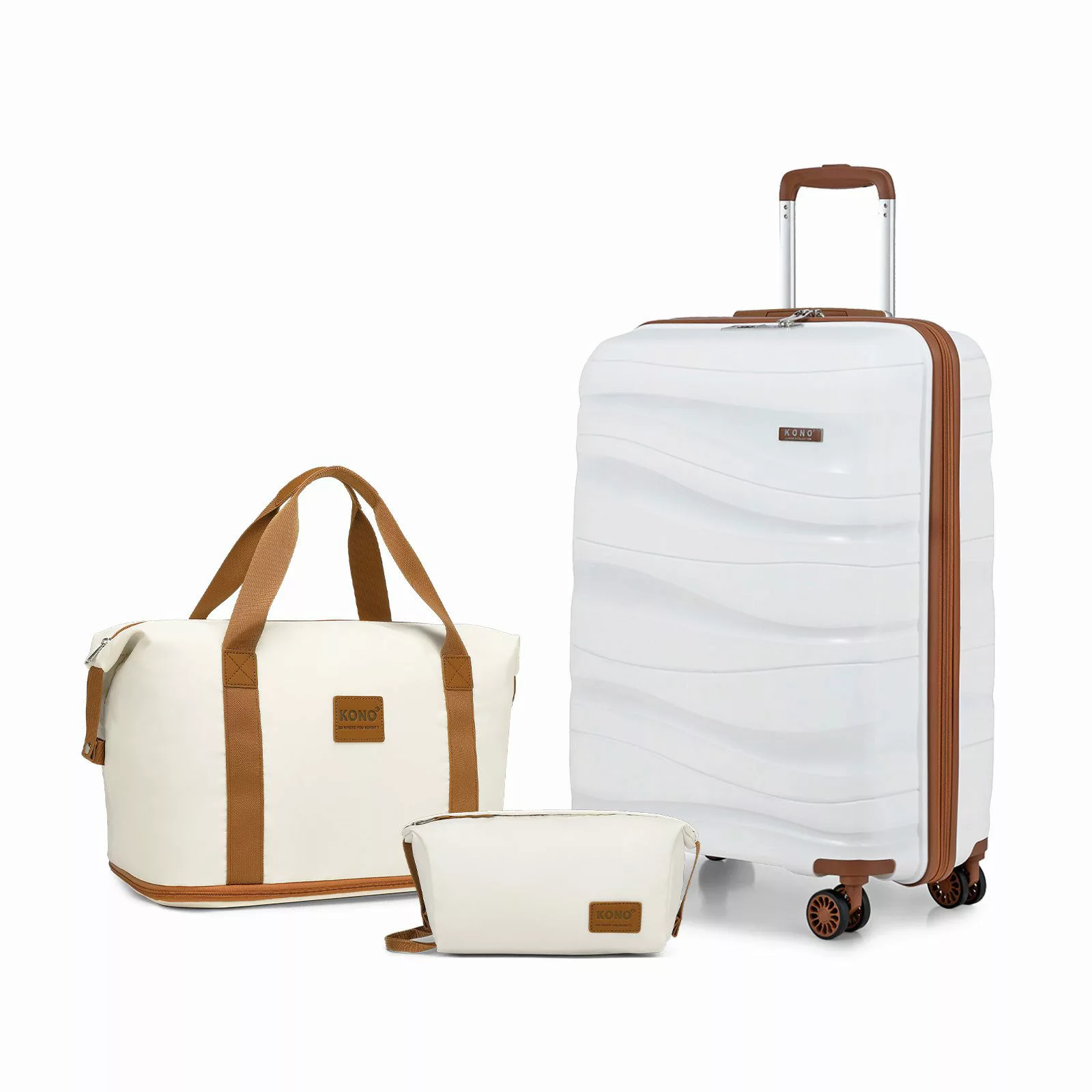 KONO Handgepäck-Trolley Leicht Hartschalenkoffer Reisekoffer mit günstig online kaufen