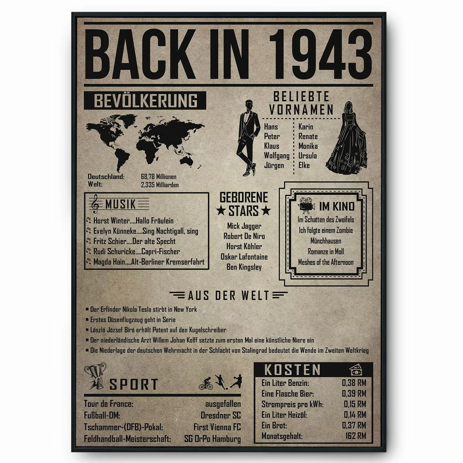 Tigerlino Poster Geschenk Männer Frauen, Geburtstag günstig online kaufen