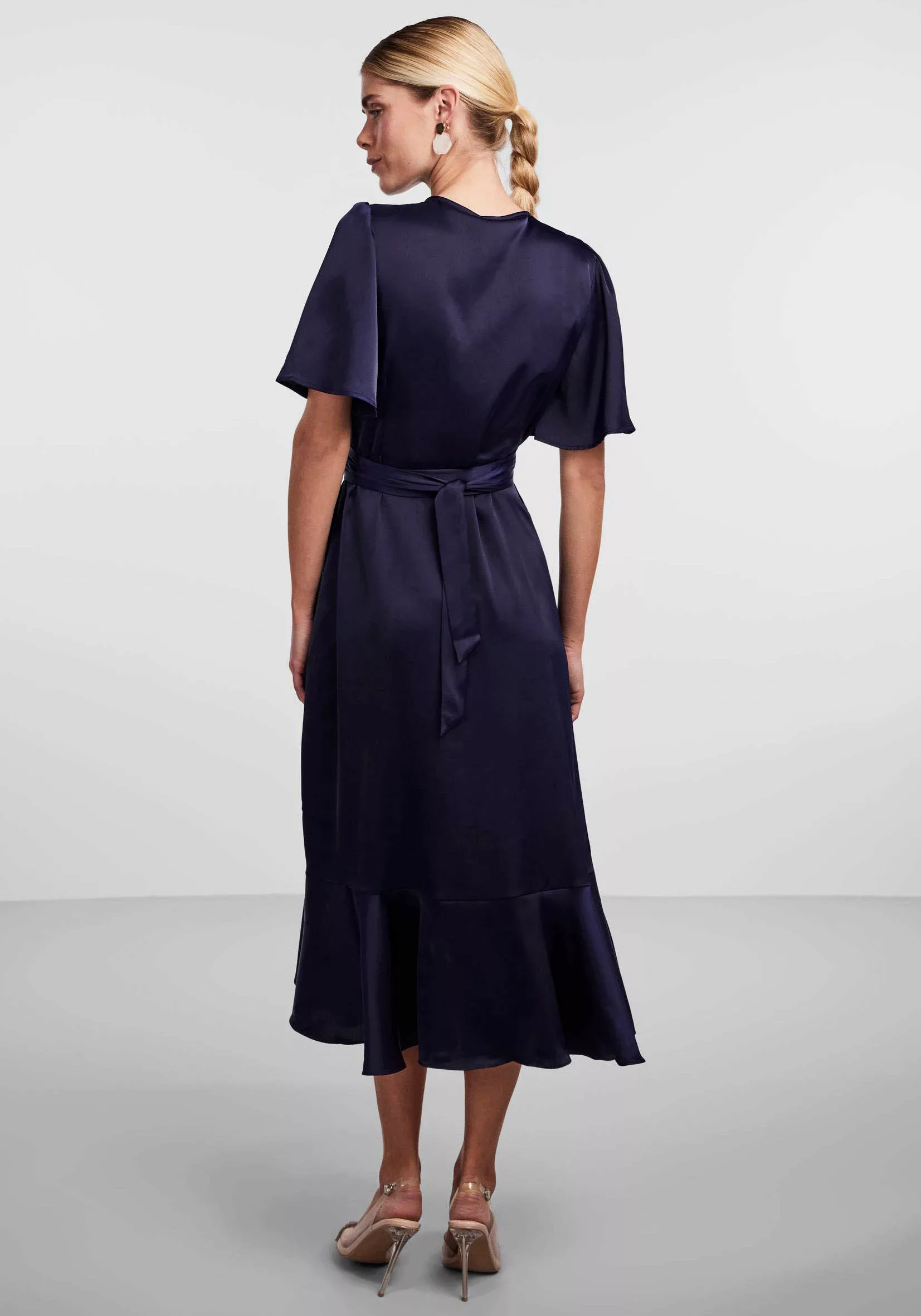 Y.A.S Wickelkleid YASTHEA 2/4 MIDI WRAP DRESS S. NOOS mit Volant günstig online kaufen