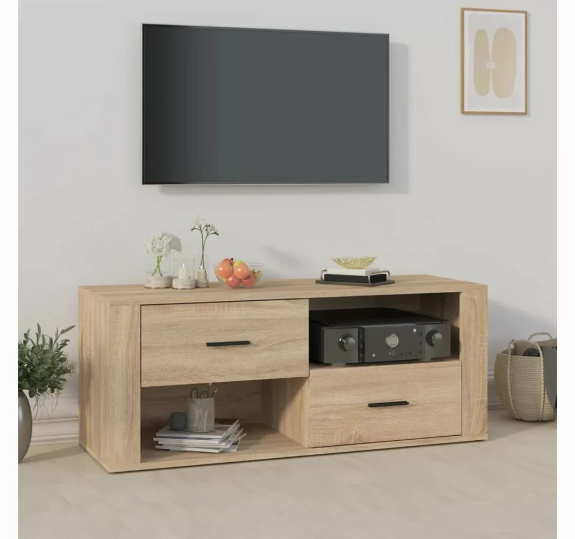 vidaXL TV-Schrank TV-Schrank Sonoma-Eiche 100x35x40 cm Holzwerkstoff günstig online kaufen