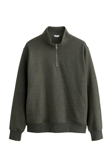 Next Sweater Jersey-Sweatshirt mit kurzem Reißverschlusskragen (1-tlg) günstig online kaufen