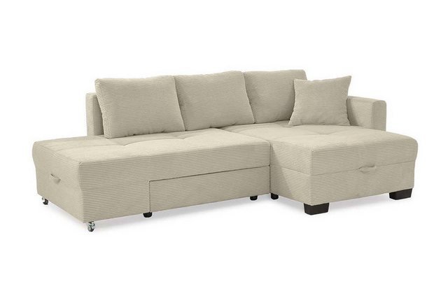 luma-home Ecksofa 15215, mit Schwenkfunktion 247x155 cm für Umbau zum Doppe günstig online kaufen