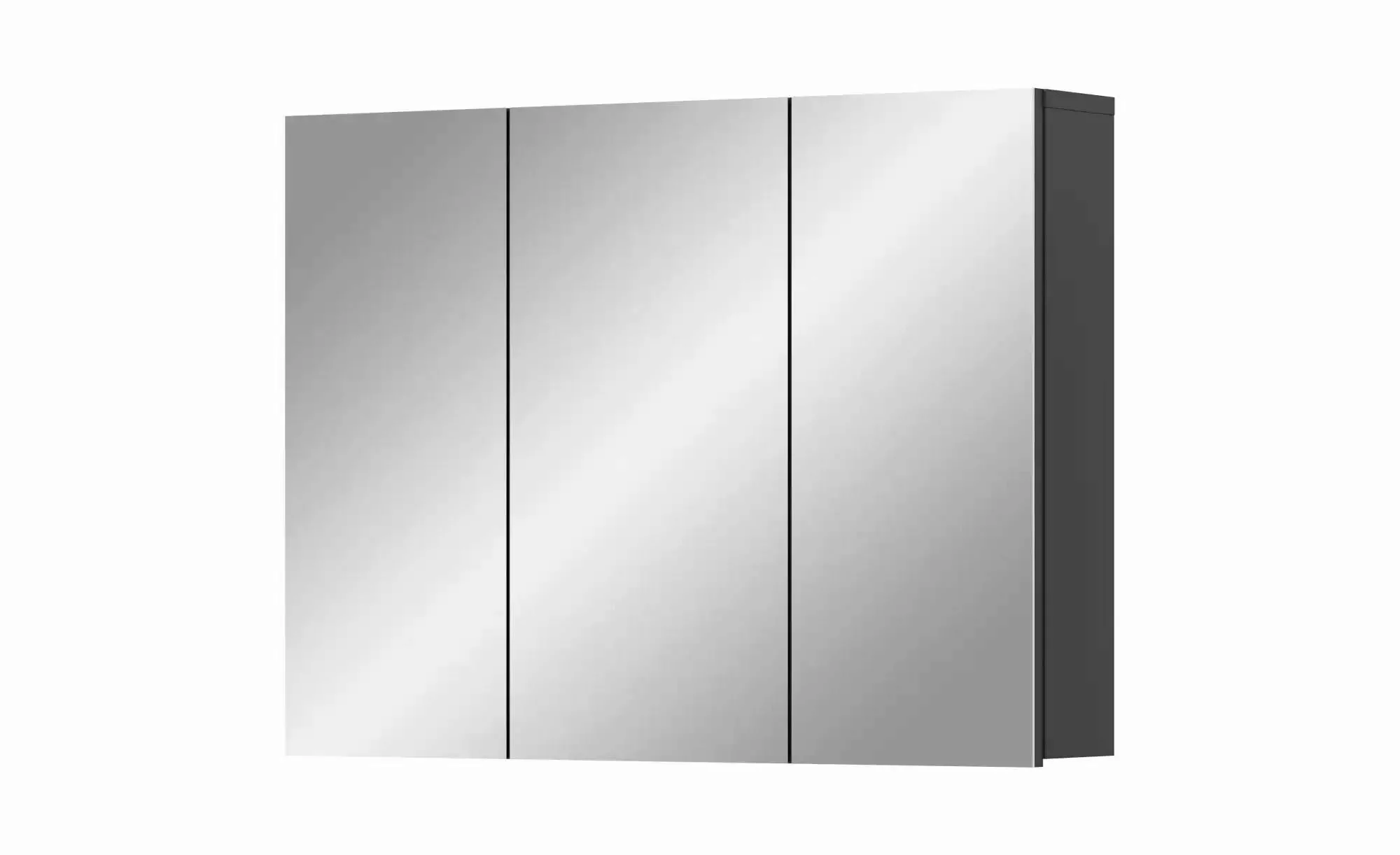 xonox.home Badezimmerspiegelschrank in Grau - 80x60x15cm (BxHxT) günstig online kaufen