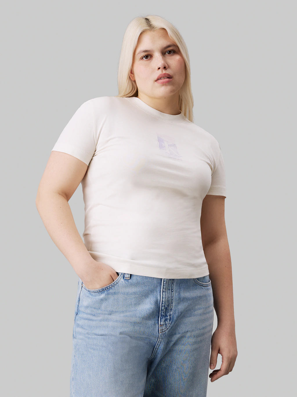 Calvin Klein Jeans Plus T-Shirt "PLUS DIFFUSED CK REGULAR TEE" günstig online kaufen