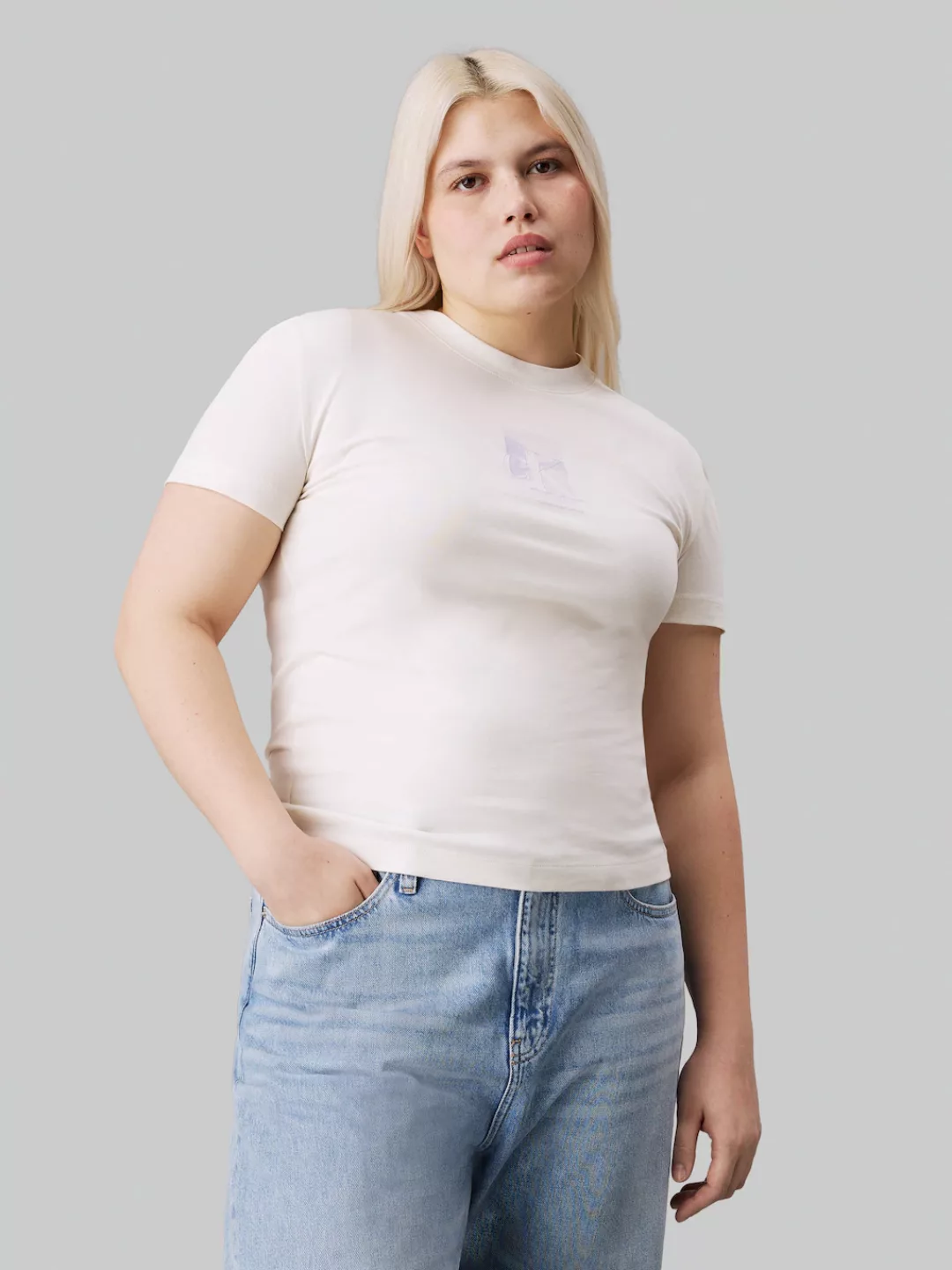 Calvin Klein Jeans Plus T-Shirt "PLUS DIFFUSED CK REGULAR TEE", in Großen G günstig online kaufen