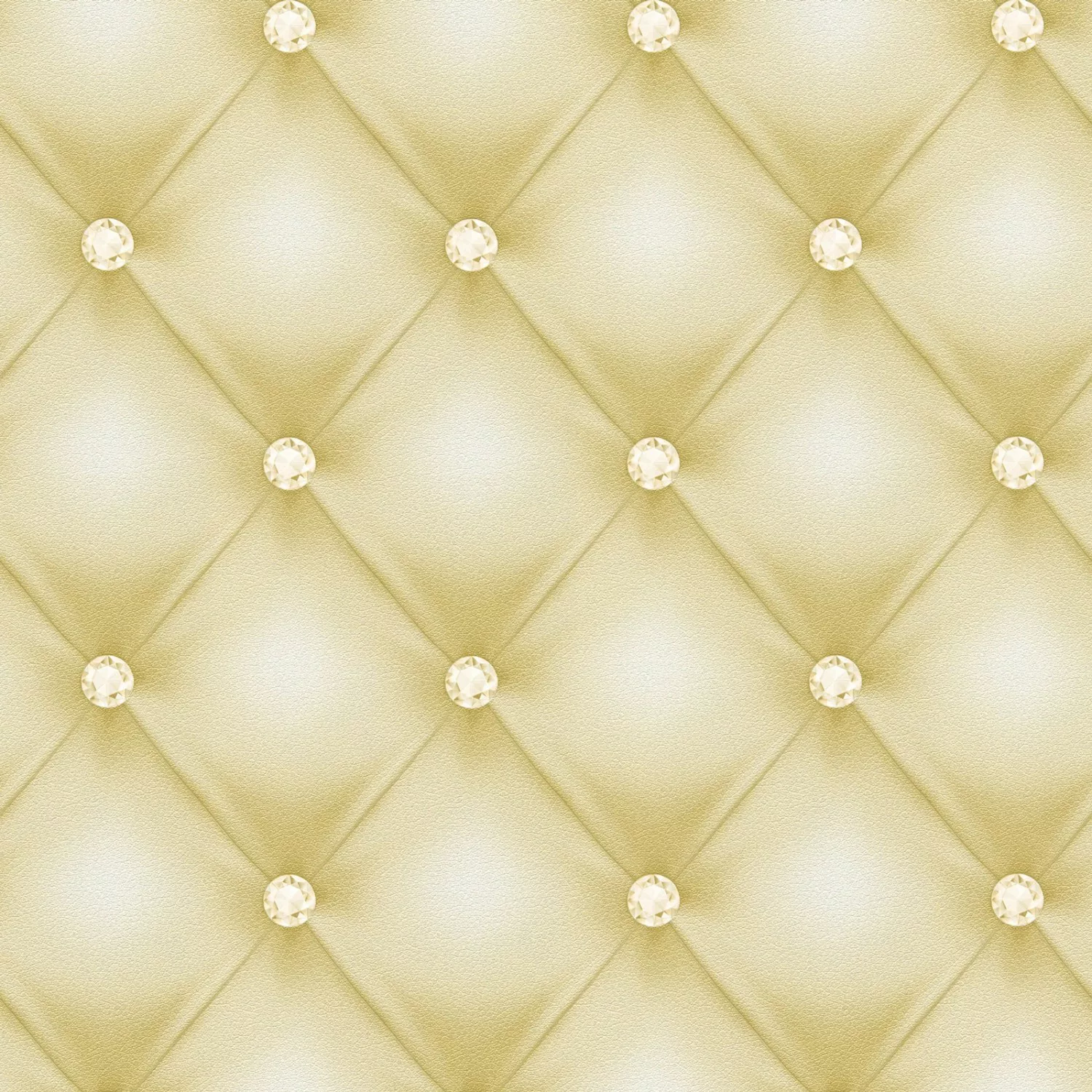 Bricoflor Goldene Tapete in Lederoptik Polster Vliestapete in Gold mit Glit günstig online kaufen