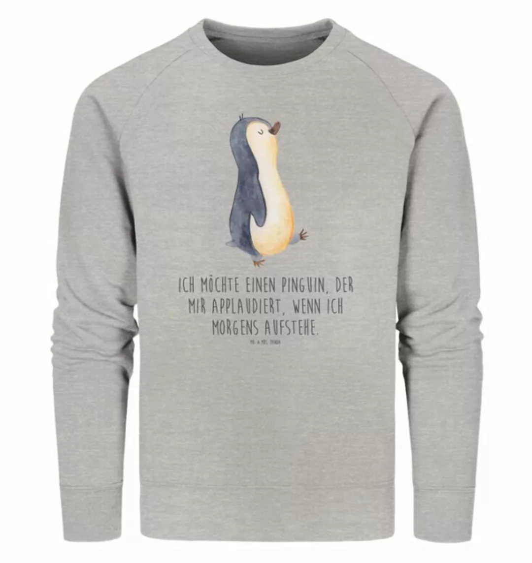 Mr. & Mrs. Panda Longpullover Größe M Pinguin marschieren - Heather Grey - günstig online kaufen