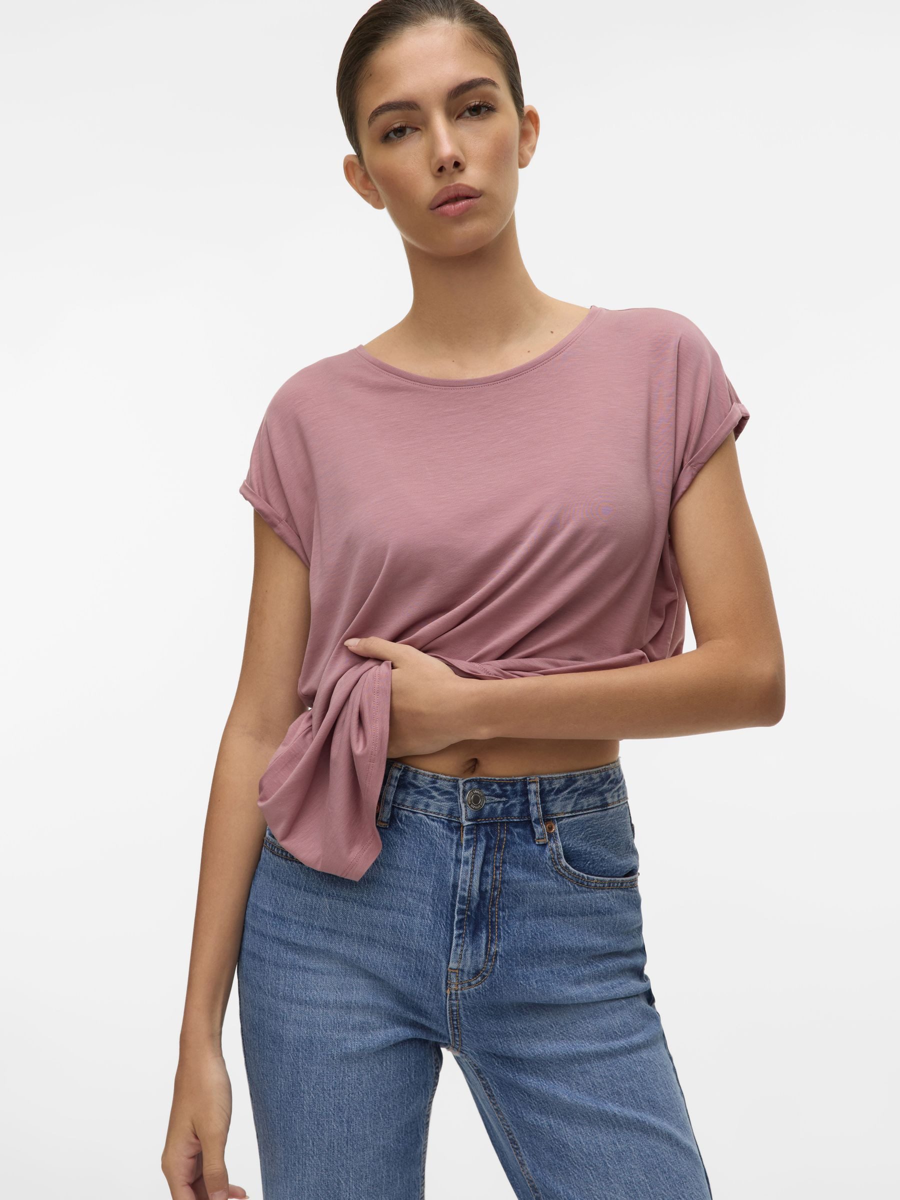 Vero Moda T-Shirt 2er-Pack Einfarbiges Stretch günstig online kaufen