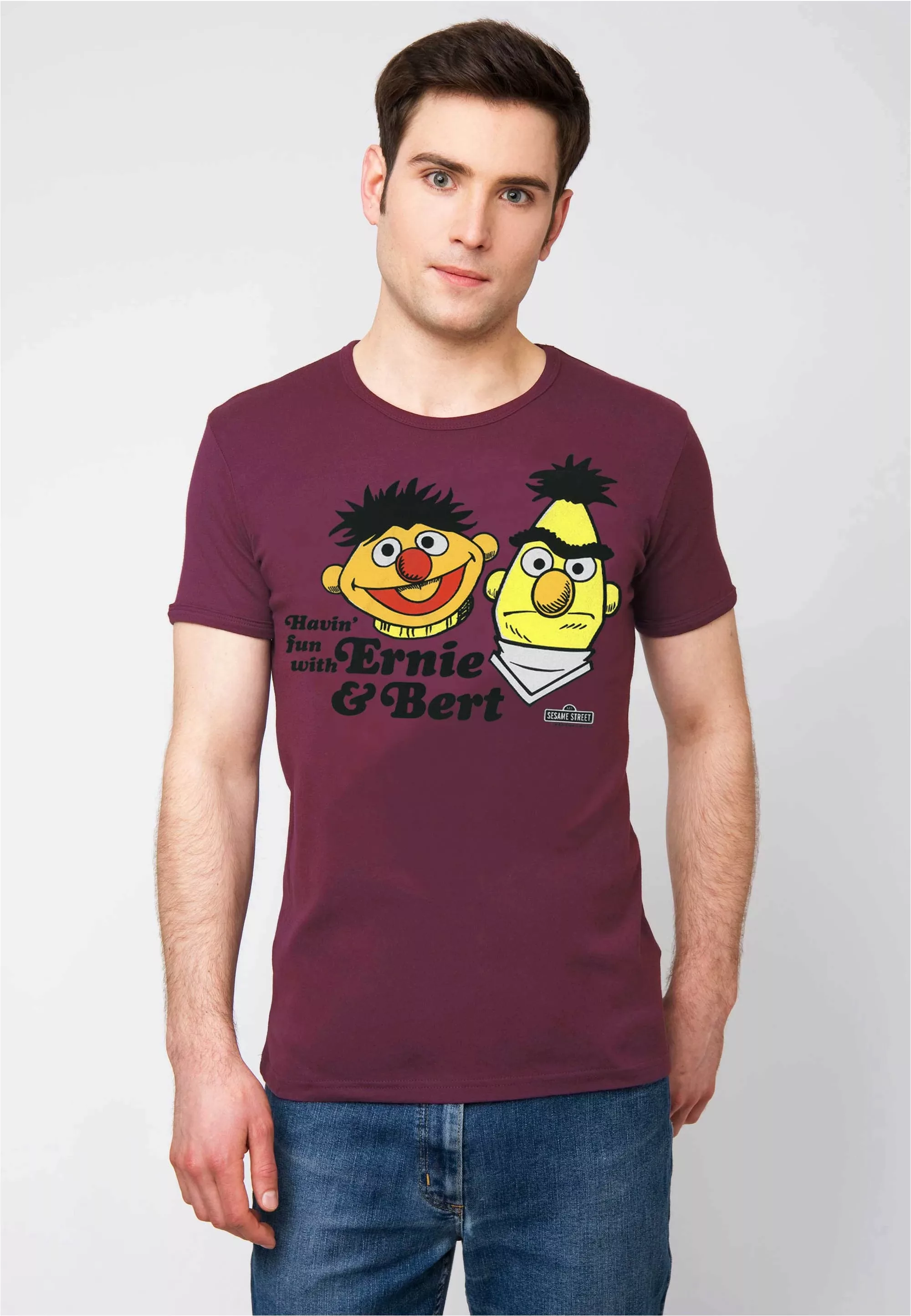 LOGOSHIRT T-Shirt "Sesamstrasse - Ernie & Bert", mit lizenziertem Print günstig online kaufen