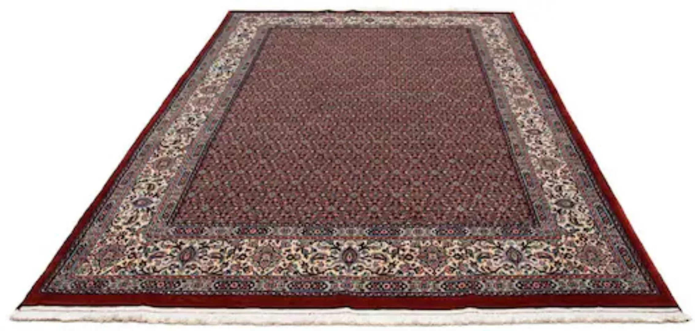 morgenland Wollteppich »Moud Durchgemustert Rosso 296 x 193 cm«, rechteckig günstig online kaufen