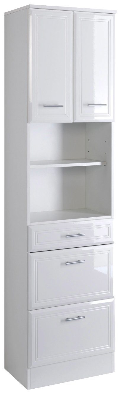 welltime Hochschrank "Neapel", Breite 50 cm, mit Hochglanzfronten und elega günstig online kaufen