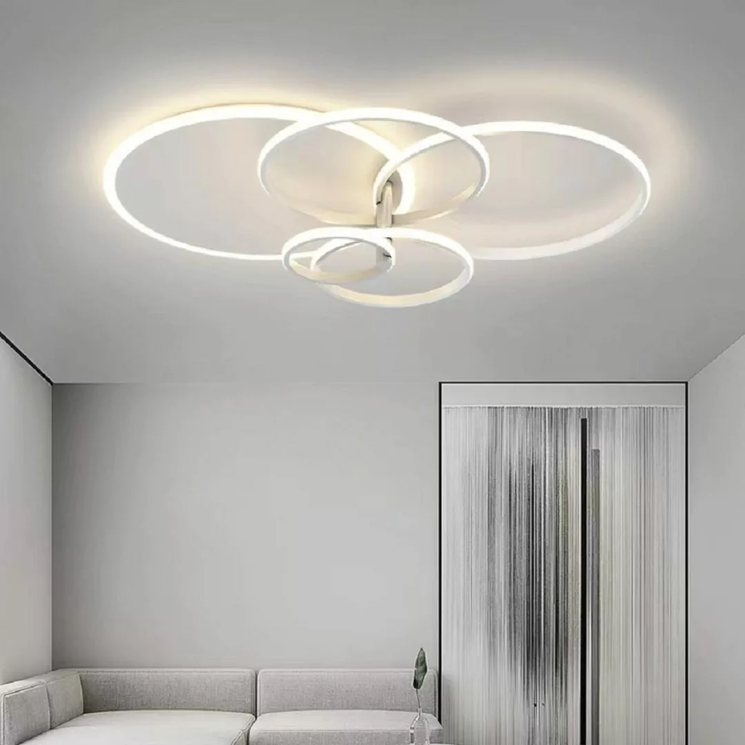 Daskoo Deckenleuchten 3/5 Ringe LED Deckenlampe günstig online kaufen