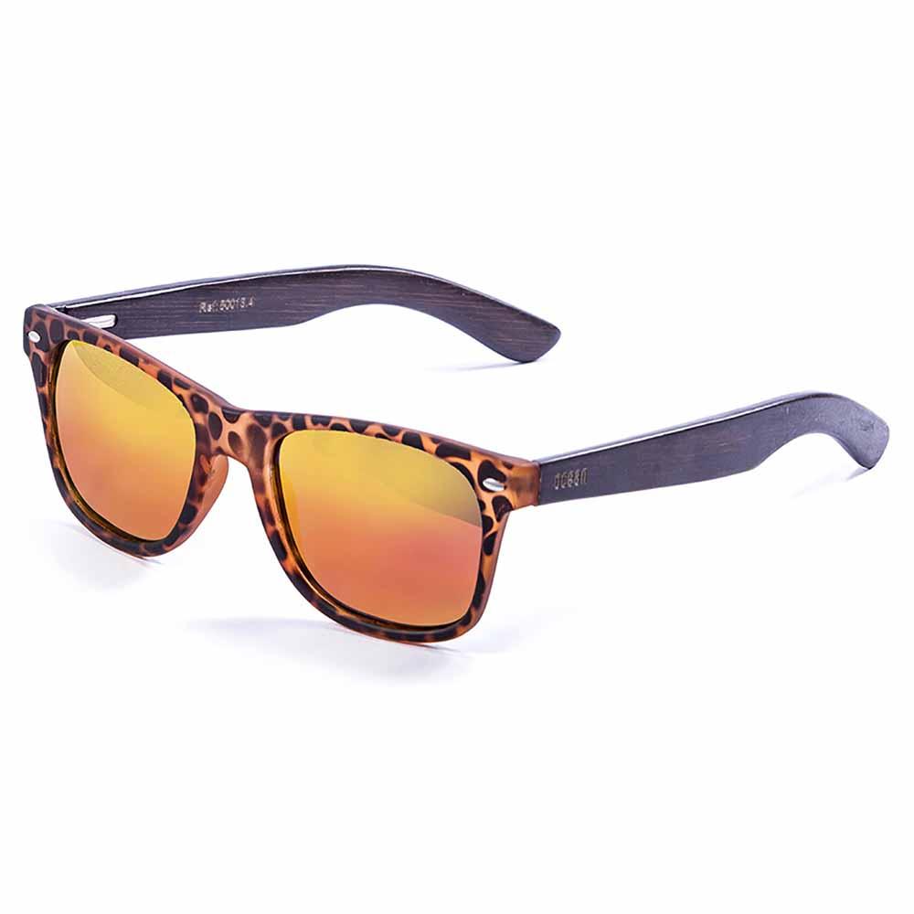 Lenoir Eyewear Biarritz Tree Sonnenbrille Blue Revo/CAT3 Bamboo Brown Arm W günstig online kaufen