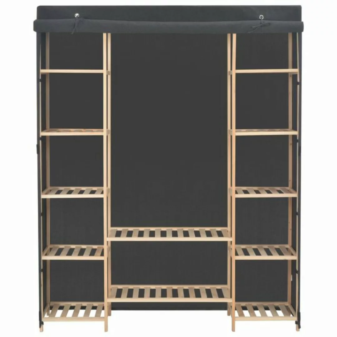 furnicato Kleiderschrank Grau 135 x 40 x 170 cm Stoff günstig online kaufen