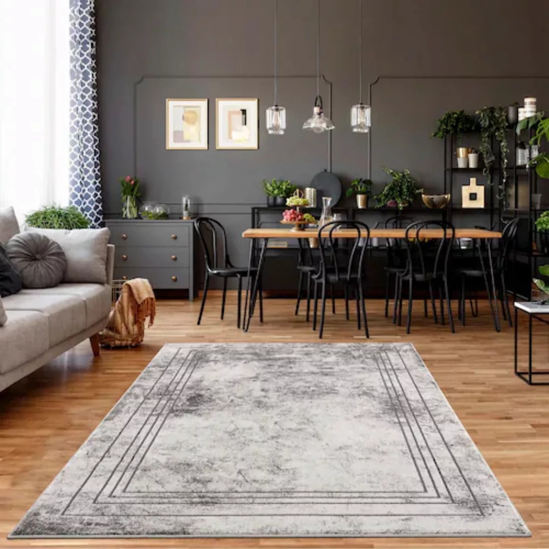 Carpet City Teppich »Noa 9341«, rechteckig, Kurzflor, Modern, Weicher For, günstig online kaufen