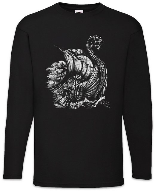 Urban Backwoods Langarmshirt Viking Ship VIII Langarm T-Shirt Valhalla Odin günstig online kaufen