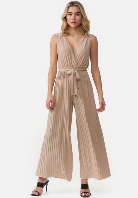 Worldclassca Jumpsuit Worldclassca Jumpsuit Pleated Overalls mit Gürtel Ärm günstig online kaufen