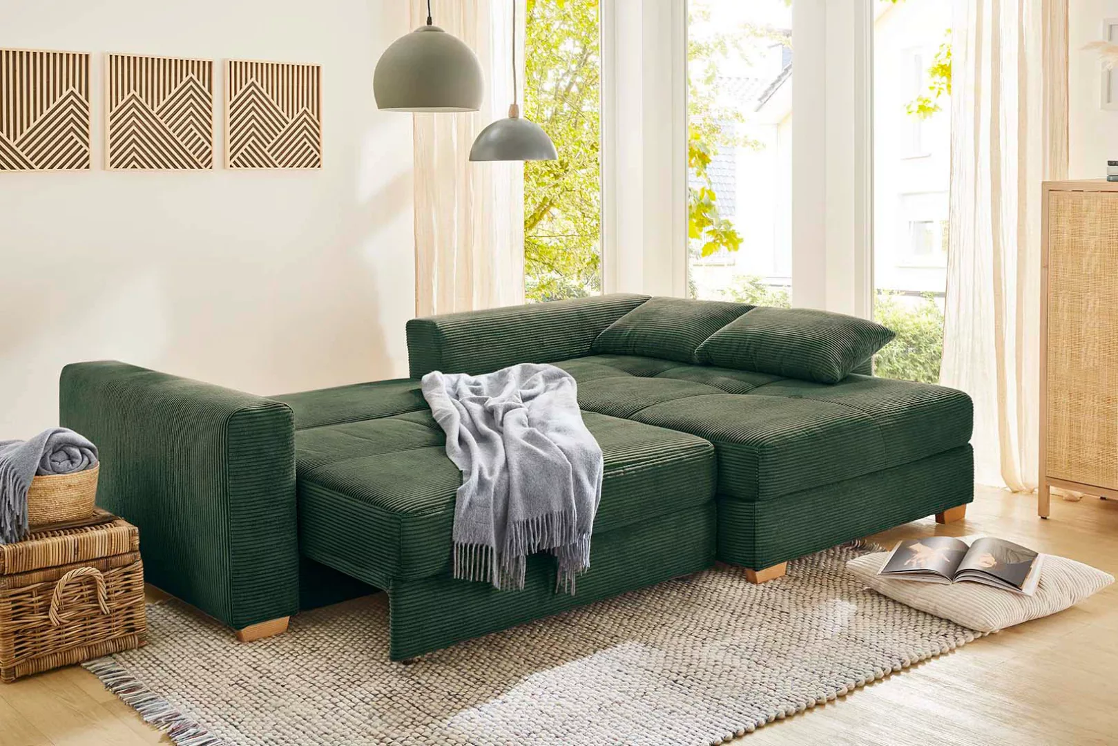 Jockenhöfer Gruppe Ecksofa Kampen, mit Bettfunktion und Bettkasten günstig online kaufen