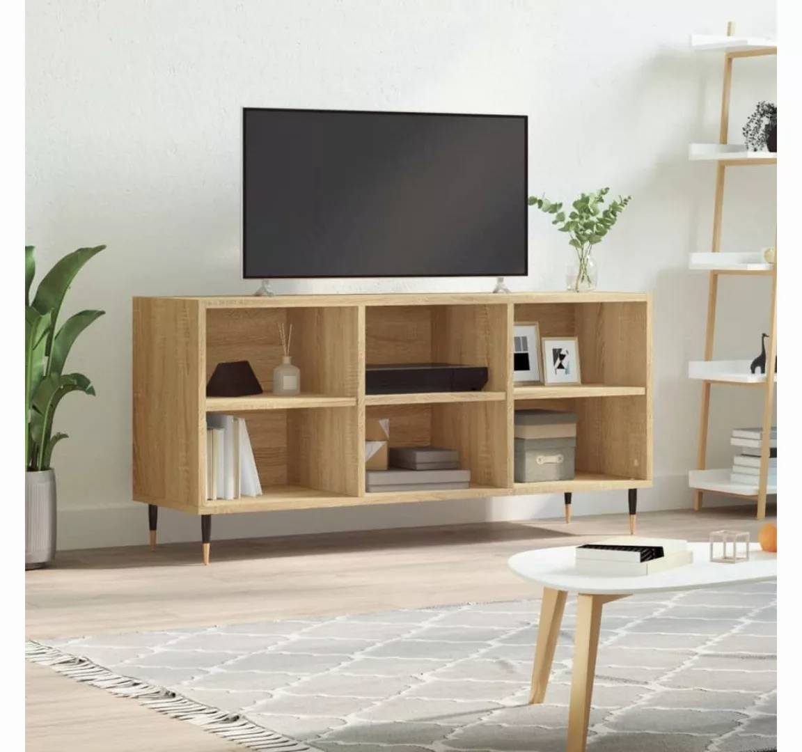 vidaXL TV-Schrank TV-Schrank Sonoma-Eiche 103,5x30x50 cm Holzwerkstoff günstig online kaufen