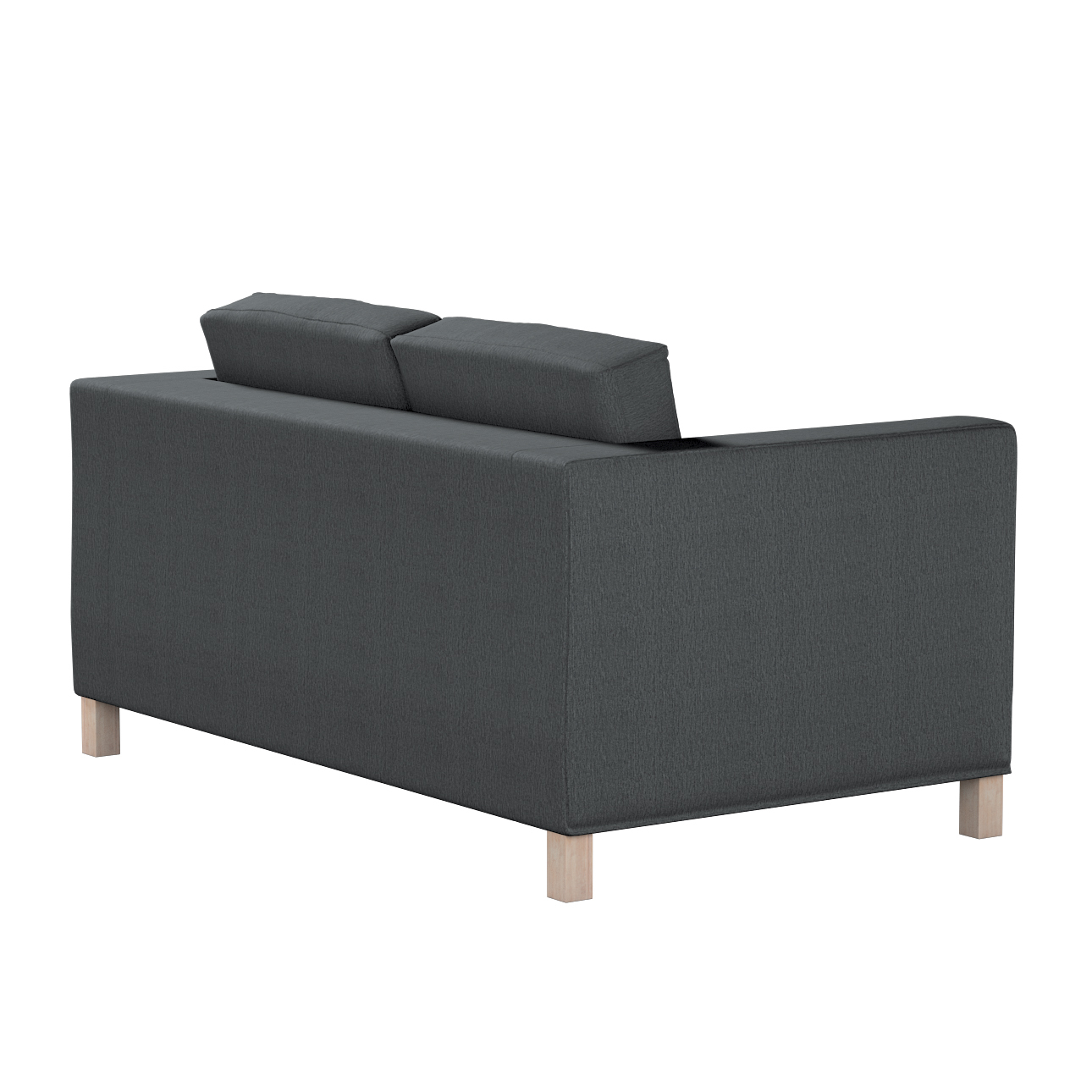 Bezug für Karlanda 2-Sitzer Sofa nicht ausklappbar, kurz, stahlgrau, 60cm x günstig online kaufen