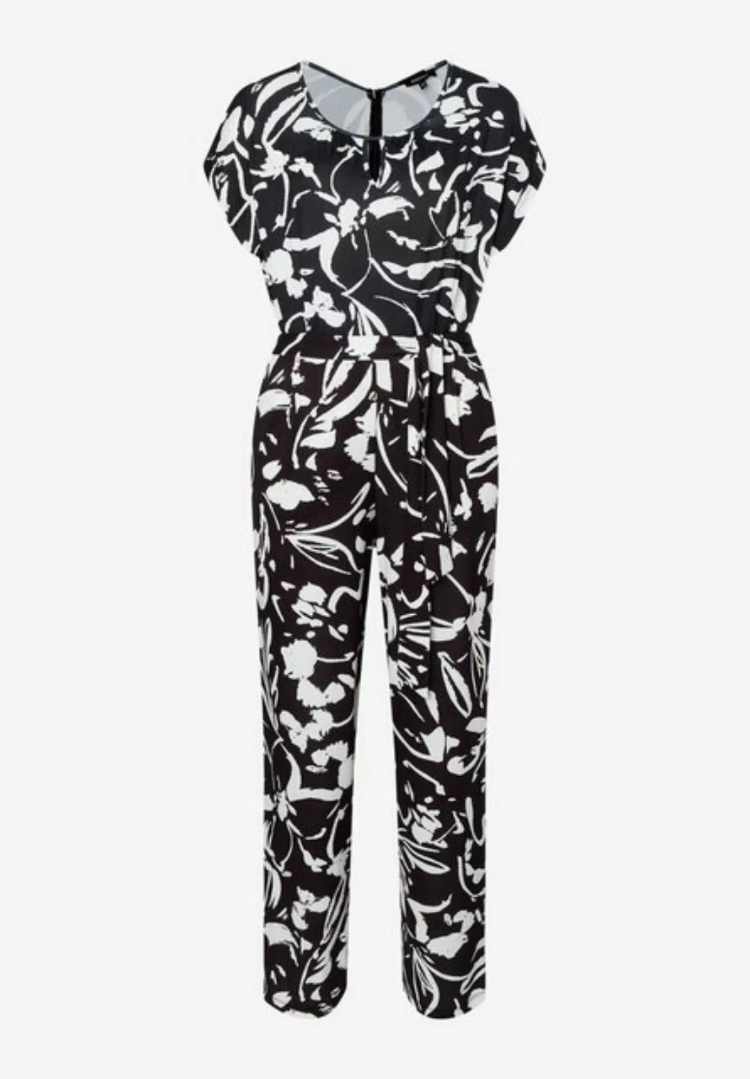 MORE&MORE Leggings Jersey Jumpsuit schwarz/ecru Frühjahrs-Kollektio günstig online kaufen