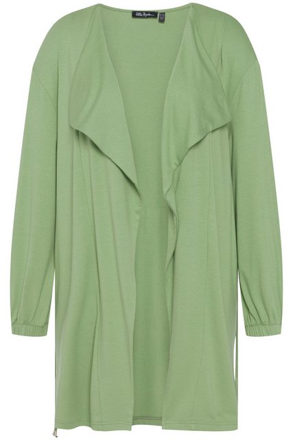 Ulla Popken Sommerjacke Jacke Tunnelzug Oversized asymmetrischer Kragen günstig online kaufen