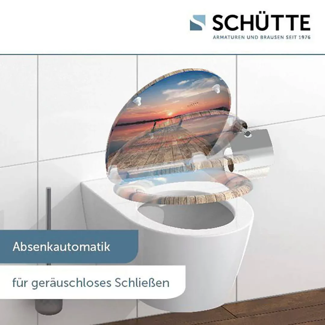 Schütte WC-Sitz »SUNSET SKY«, bruchsicher und kratzfest, Absenkautomatik, S günstig online kaufen