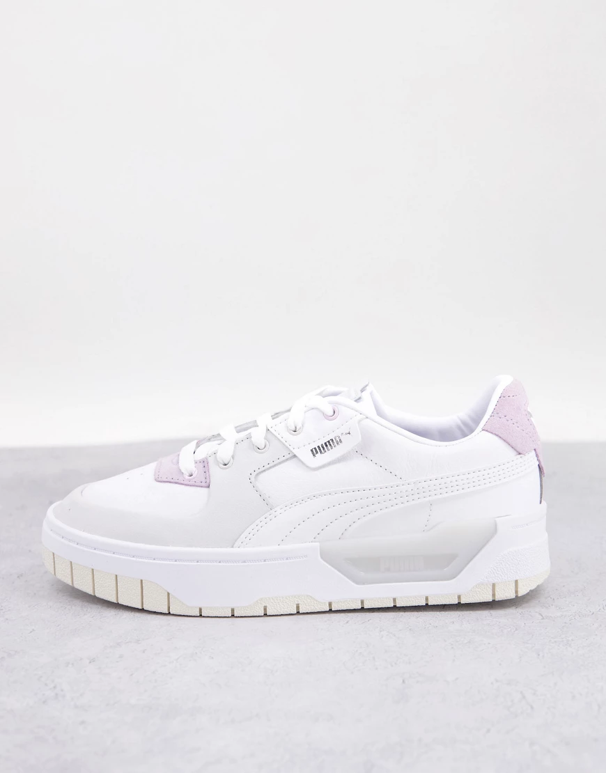 PUMA – Cali Dream – Klobige Sneaker in Weiß und Rosa günstig online kaufen