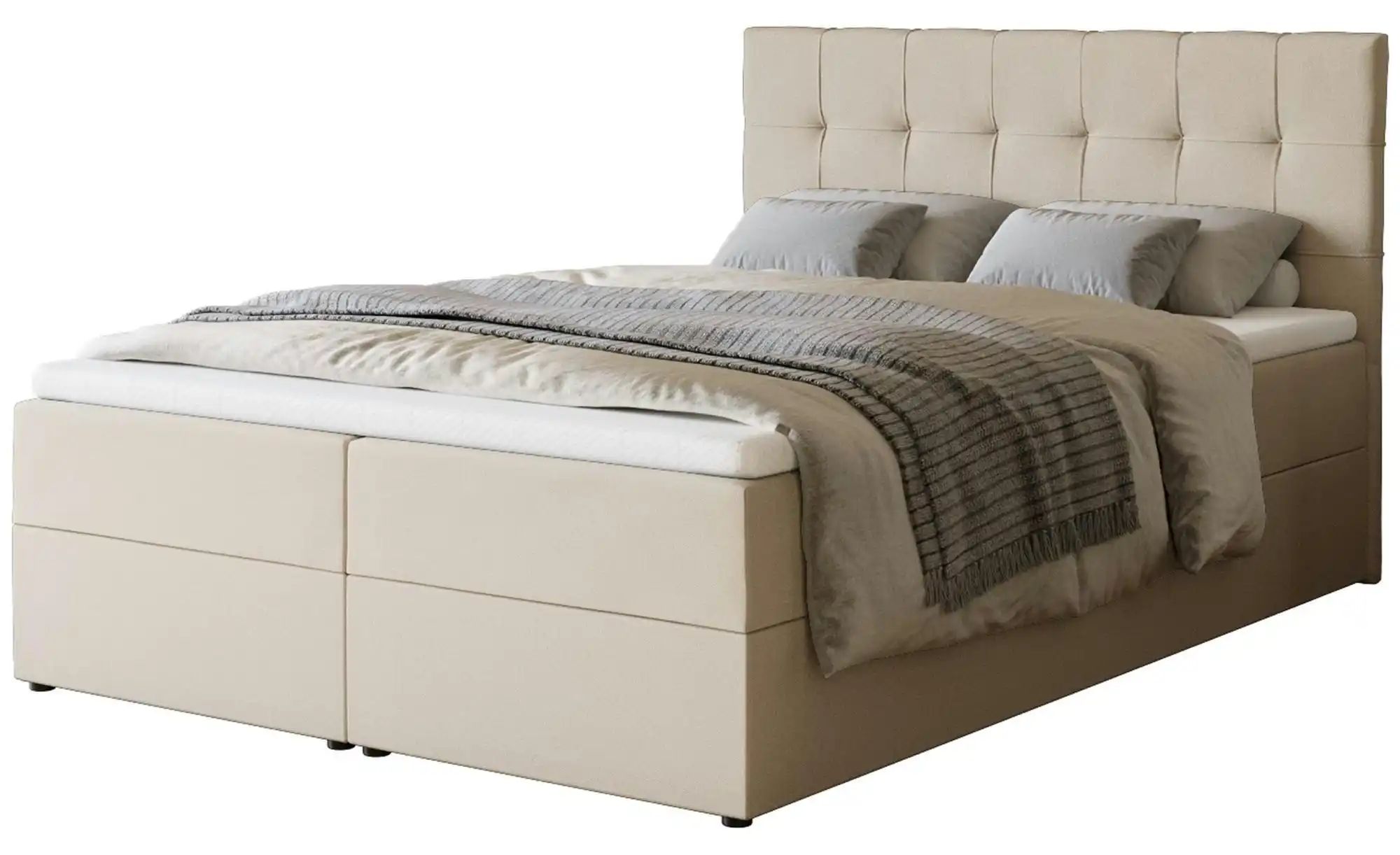 Boxbett mit Stauraum Dartford ¦ beige ¦ Maße (cm): B: 140 H: 102 Betten > P günstig online kaufen