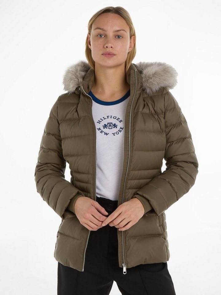 Tommy Hilfiger Daunenjacke TYRA DOWN JACKET WITH FUR mit Kunstpelz-Besatz a günstig online kaufen