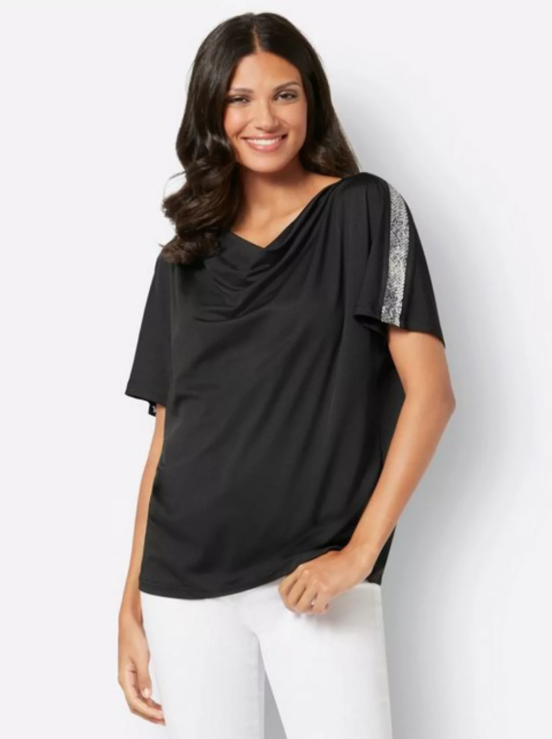 Classic Basics Wasserfallshirt "Wasserfallshirt", (1 tlg.) günstig online kaufen