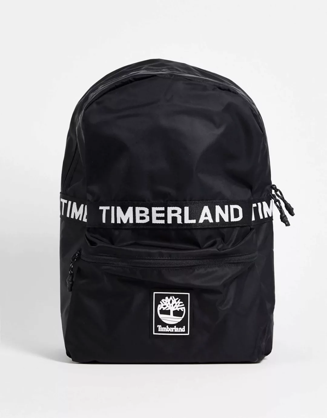 Timberland – Rucksack in Schwarz mit Logostreifen günstig online kaufen