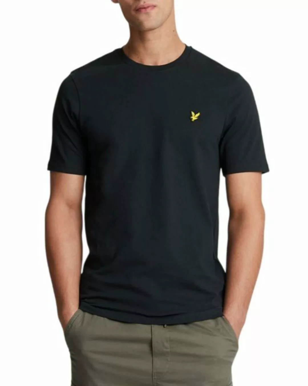 Lyle & Scott T-Shirt Aus 100% Baumwolle Gerader Schnitt günstig online kaufen