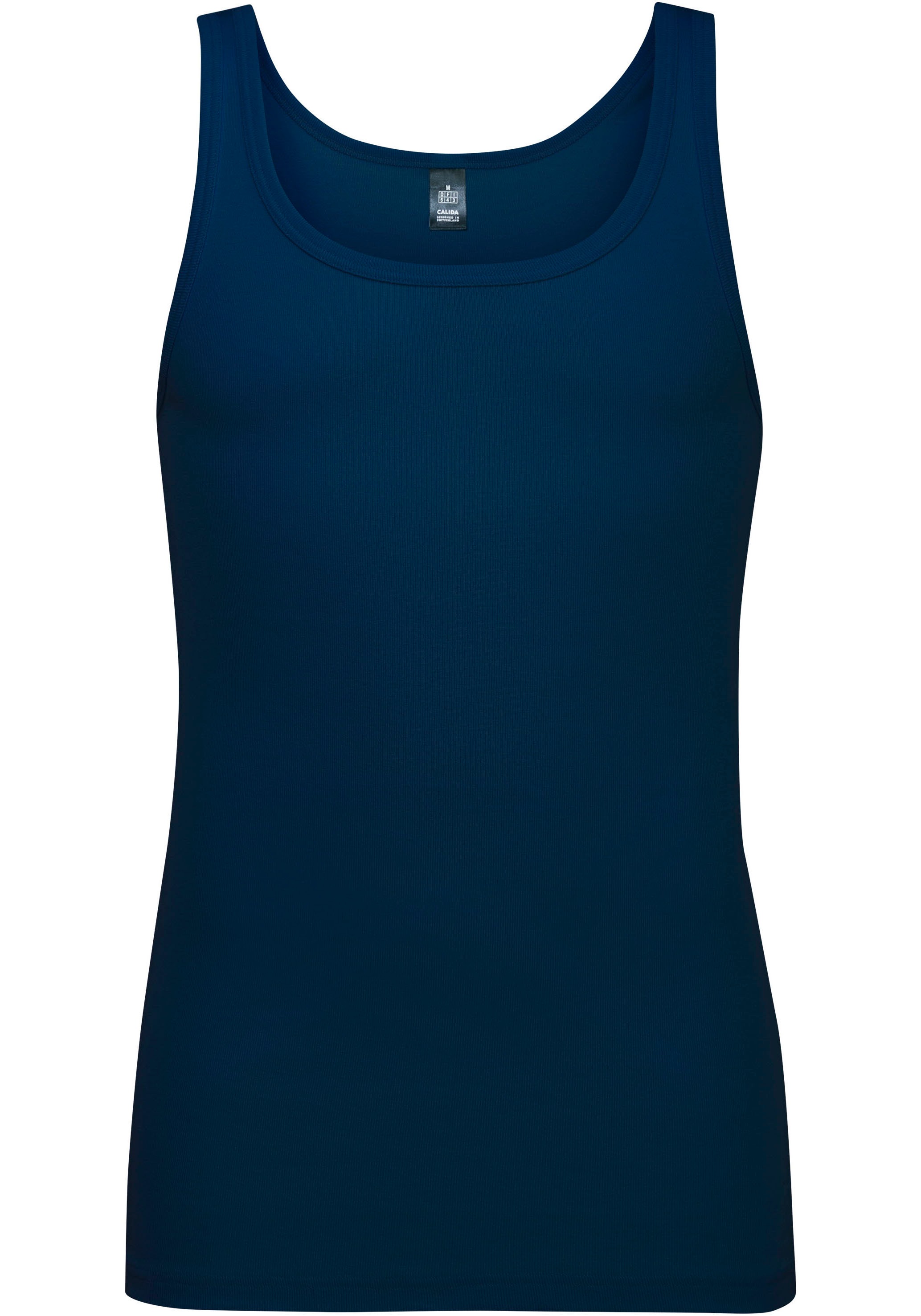 CALIDA Tanktop "Twisted Cotton", Pure Cotton, Feinripp-Qualität, Rundhals-A günstig online kaufen