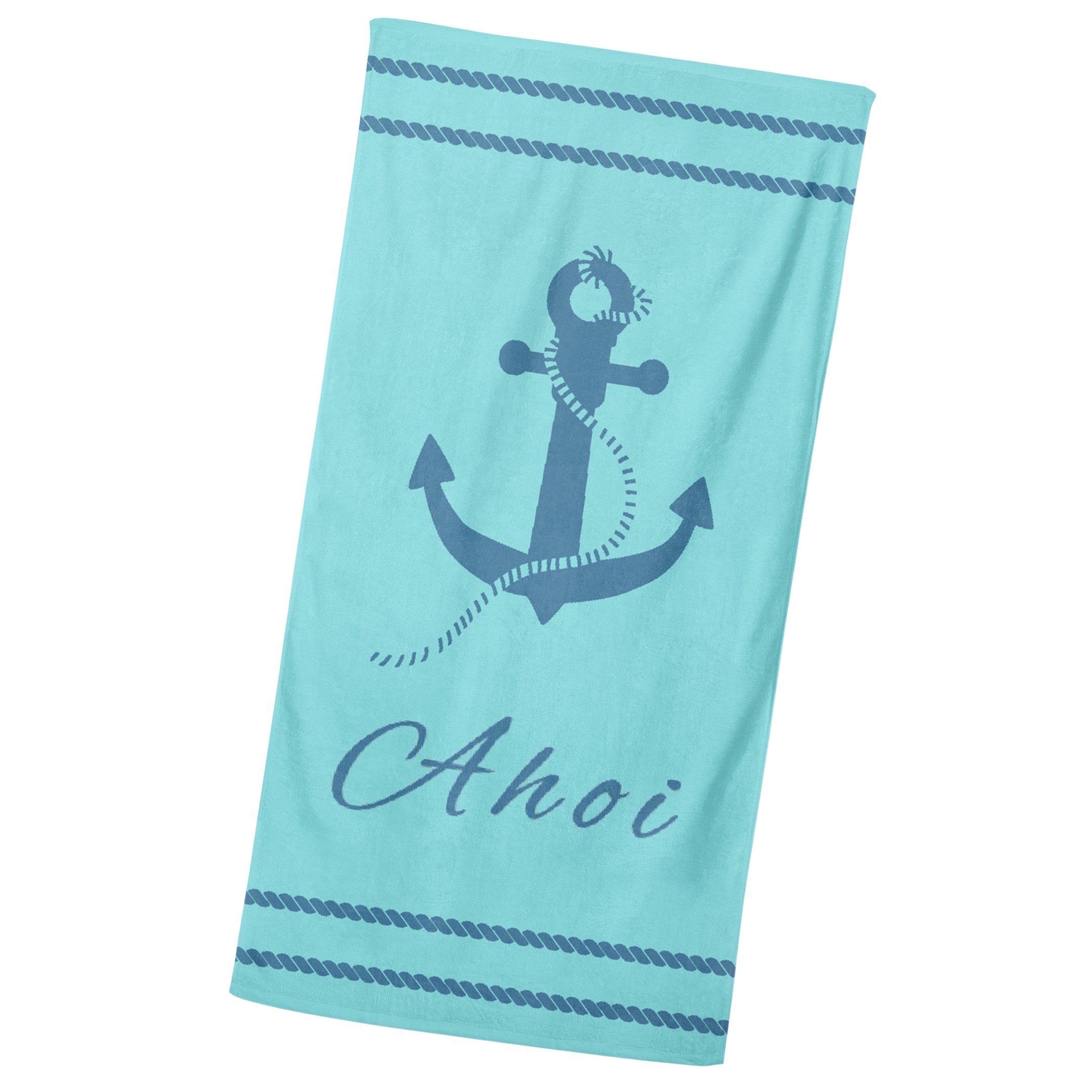 MTOnlinehandel Badetuch Ahoi Strandtuch / Strandlaken günstig online kaufen