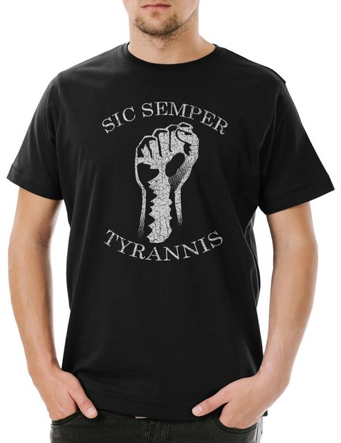 Urban Backwoods Print-Shirt Sic Semper Tyrannis II Herren T-Shirt Thus Alwa günstig online kaufen