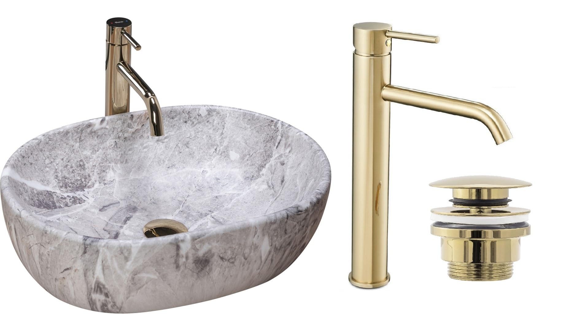 GTM Design Aufsatzwaschbecken AMELIA Modern Waschbecken günstig online kaufen