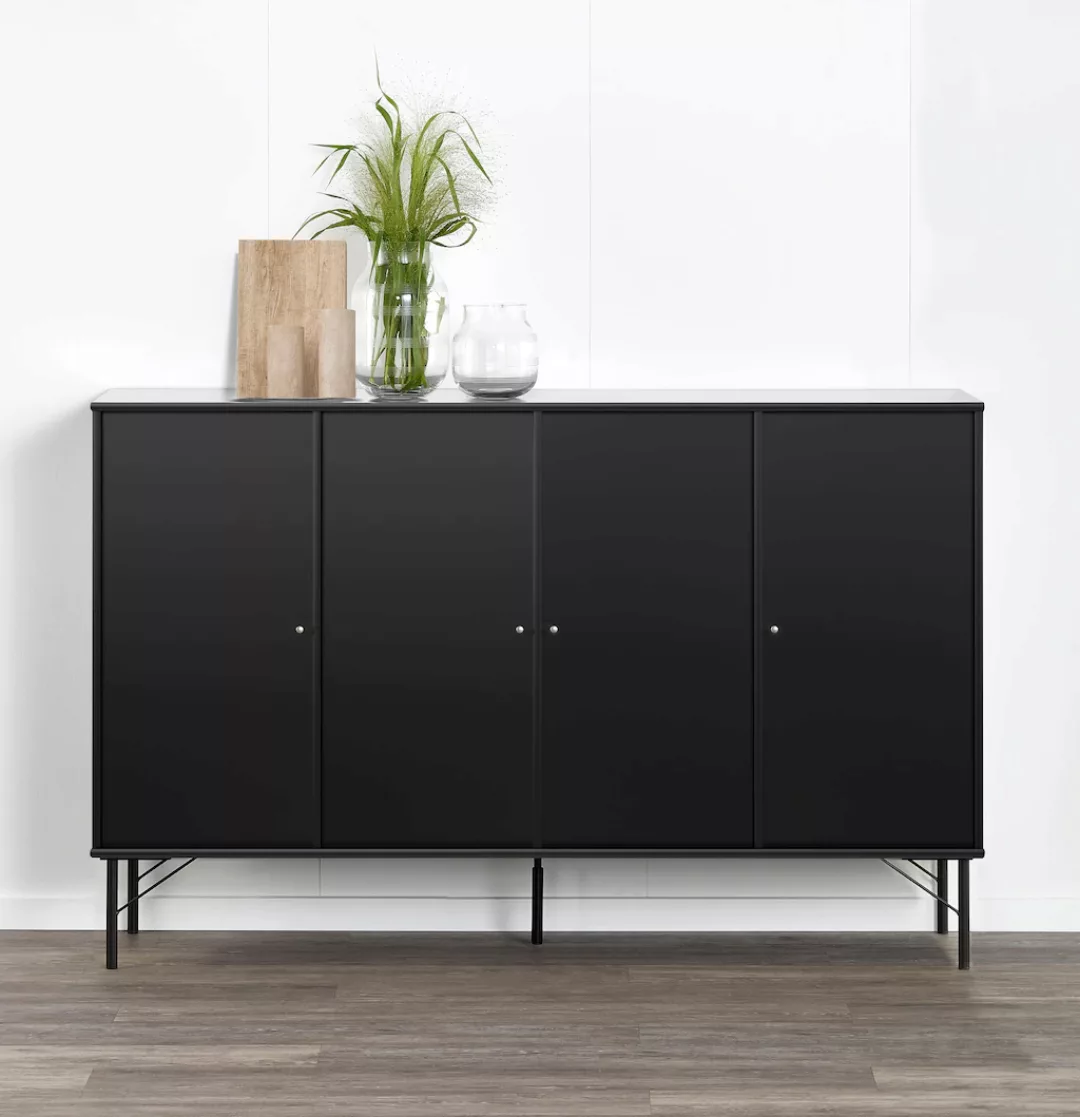 Hammel Furniture Sideboard "Mistral Kubus", mit vier Türen und Metall Füße, günstig online kaufen