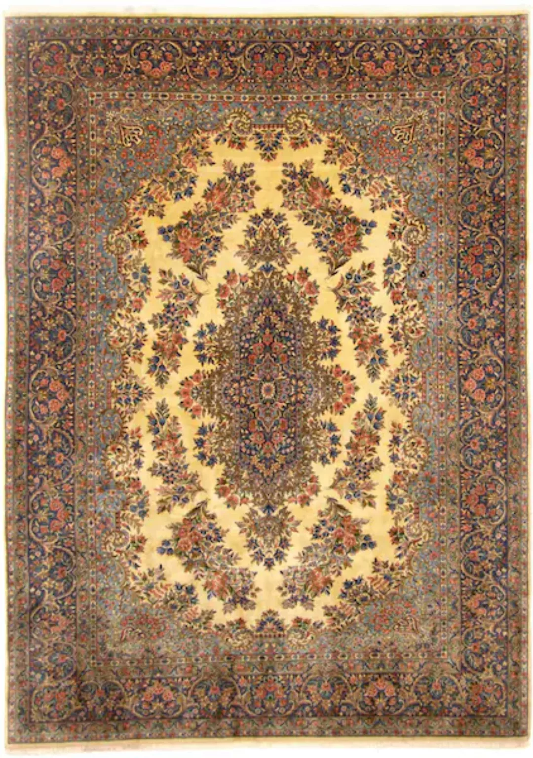 morgenland Wollteppich »Rafsanjan Medaillon Giallo 336 x 248 cm«, rechtecki günstig online kaufen