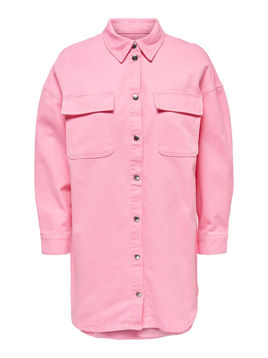 ONLY Oversize- Jeanshemd Damen Pink günstig online kaufen